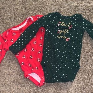Christmas onesies (newborn)
